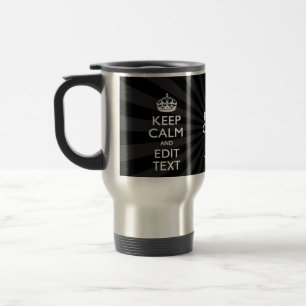 Mug De Voyage Personnalisé MAINTENEZ LE CALME et votre texte
