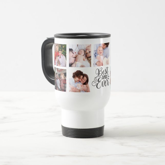 Mug De Voyage Personnalisé MEILLEUR DAD JAMAIS Cadeau (Devant gauche)