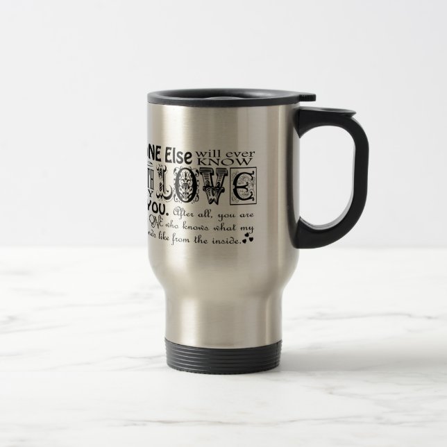 Mug De Voyage Personne d'autre saura jamais la force de mon (Droit)