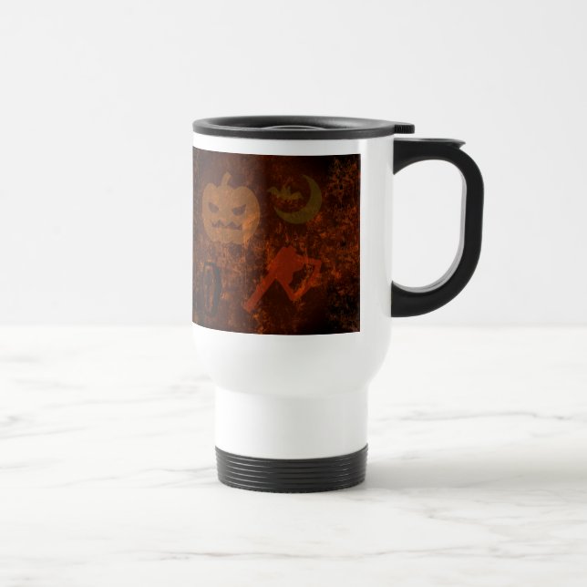 Mug De Voyage Peurs d'Halloween sur Eerie Arrière - plan (Droite)