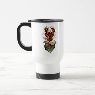 Mug De Voyage Phénix s'élevant des flammes des livres Fantastiqu