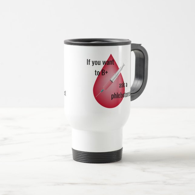 Mug De Voyage Phlébotomiste (Devant droit)