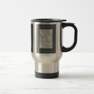 Mug De Voyage Photo Cadre Noir Et Argent