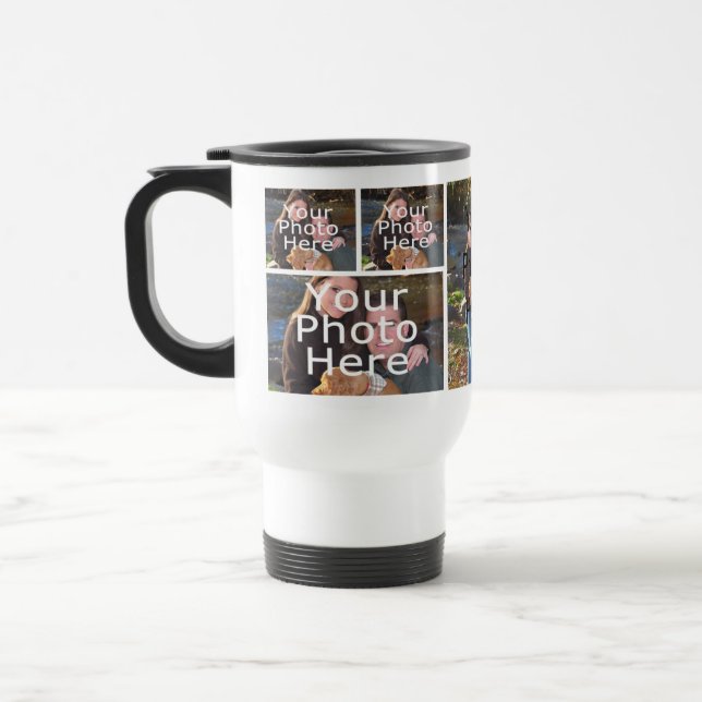 Mug De Voyage Photo Collage de conservation de photos (Gauche)