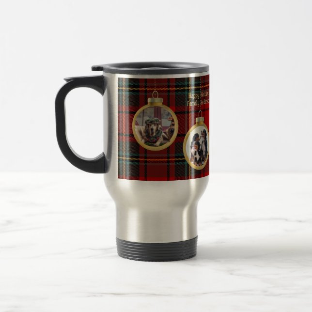 Mug De Voyage Photo de Noël Baubles Joyeux Bénédiction Espoir (Gauche)