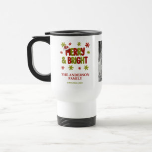Mug De Voyage Photo de Noël en famille joyeuse et lumineuse