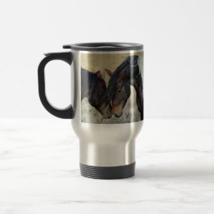 Mug De Voyage Photo des Chevaux de Mustang Wild