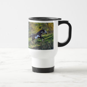 Mug De Voyage Photo équine d'un amateur de chevaux sur un ranch 