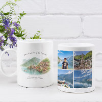 Mug de voyage photo personnalisé Hallstatt Autrich