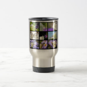 Mug De Voyage Photos multiples du grand papillon blanc