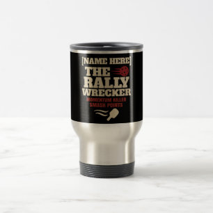 Mug De Voyage Pickleball Nom Personnalisé Le Rally Wrecker