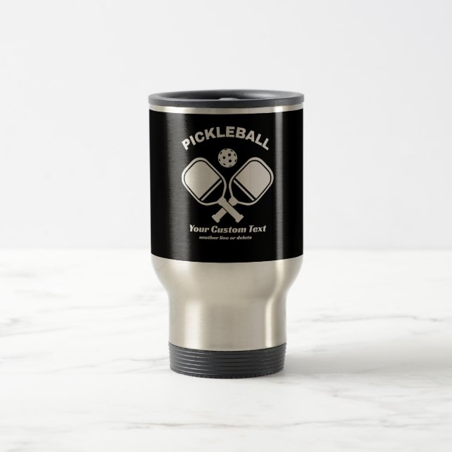 Mug De Voyage Pickleball personnalisé (Centre)