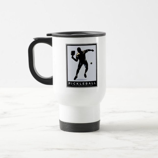 MUG DE VOYAGE PICKLEBALL SILHOUETTE CLASSIQUE (Gauche)