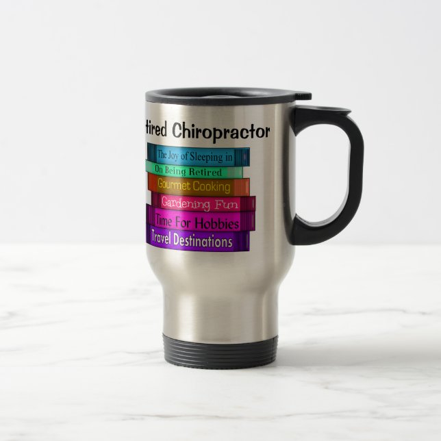 Mug De Voyage Pile retirée de cadeaux de chiroprakteur de la (Droit)