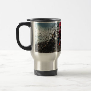 Mug De Voyage Pilote de vélo droit jetez l'oreiller