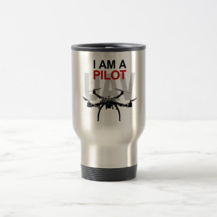 Mug De Voyage Pilote d'UAV Quadpilot Quadcopter