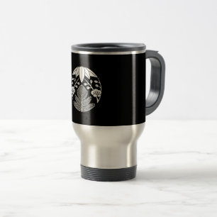 Mug De Voyage Pin, feuilles de bambou, ume