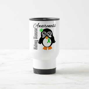 Mug De Voyage Pingouin de conscience de maladie rénale