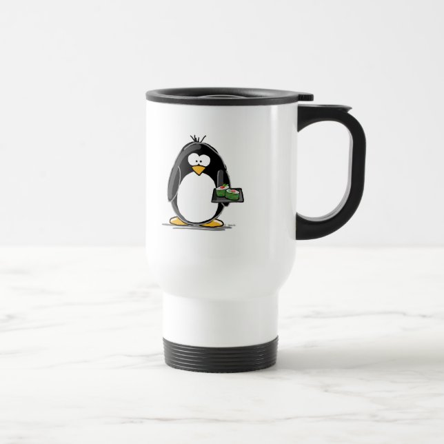 Mug De Voyage Pingouin de sushi (Droite)