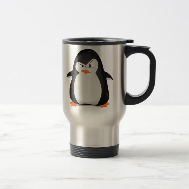 Mug De Voyage Pingouin fâché (Droit)