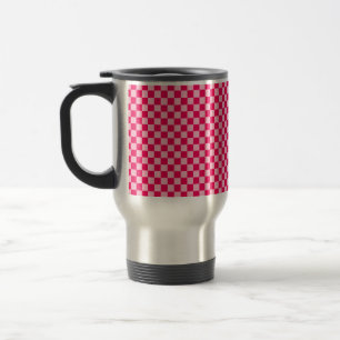 Mug De Voyage Pink Combination Classic Checkerboard par STaylor