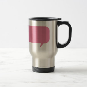 Mug De Voyage Pink mange bubble custom saying vend