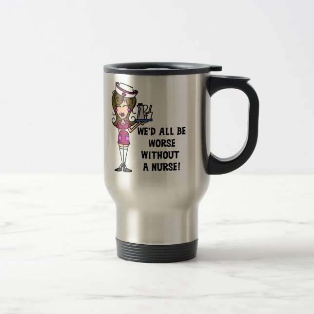 Mug De Voyage Pire sans infirmière (Droit)
