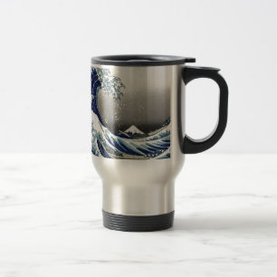 Mug De Voyage PixDezines Vintage, Grande Vague, Hokusai 葛飾北斎の神奈川