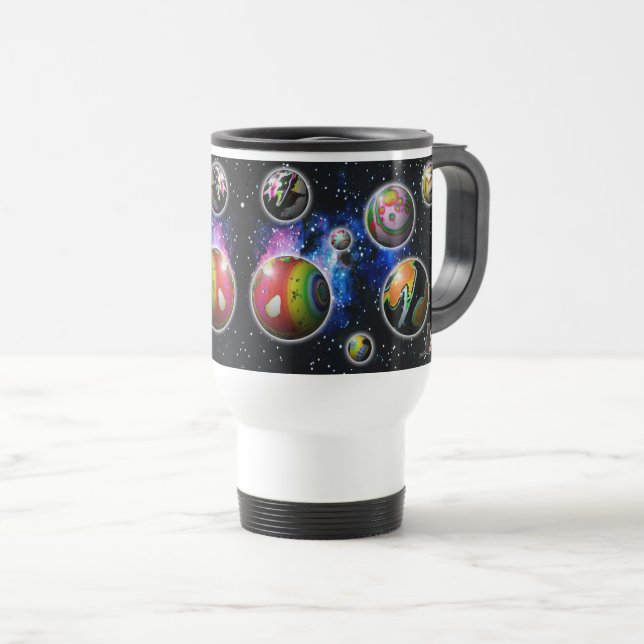 Mug De Voyage Planétoïdes (Devant droit)