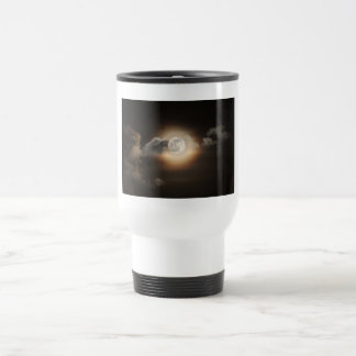 Mug De Voyage Pleine lune dans la nuit nuageuse