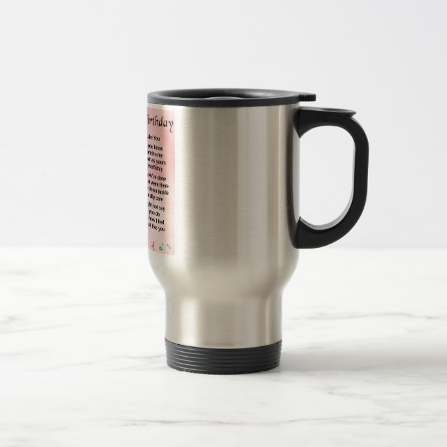 Mug De Voyage Poème d'ami - cinquantième anniversaire (Droit)