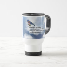 Poème de mémorial d'oiseau bleu