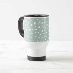 Mug De Voyage Points Dalmatiens verts, Points Dalmatiens, Pots D