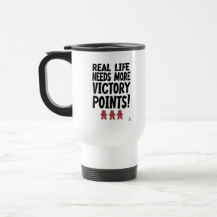 Mug De Voyage Points Victoire de la Vie Réelle Planche Amusante 
