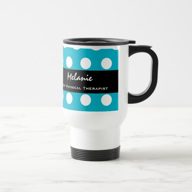 Mug De Voyage Pois blanc V17A du meilleur Aqua de (Droite)
