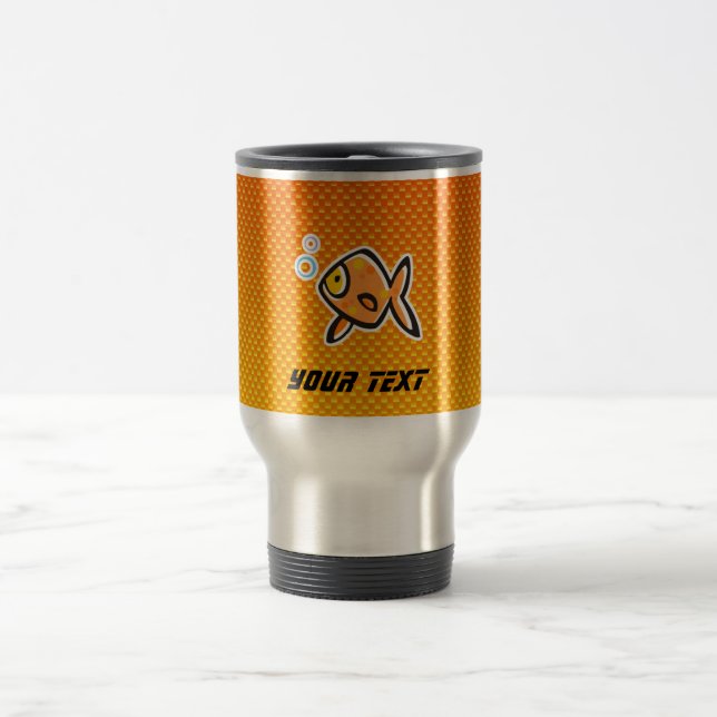 Mug De Voyage Poisson rouge jaune-orange (Centre)