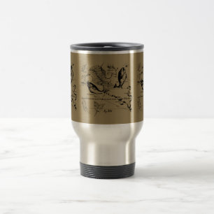 Mug De Voyage Poissons Constellation Hevelius 1690 Décor