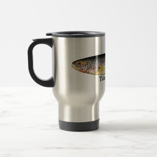 Mug De Voyage Poissons de truite de Tahoe (Gauche)
