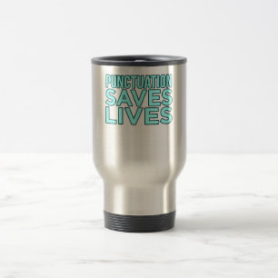 Mug De Voyage Ponctuation Enseignant de langue anglaise Enseigne