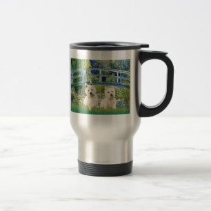 Mug De Voyage Pont du bassin aux nymphéas - Westies (deux)