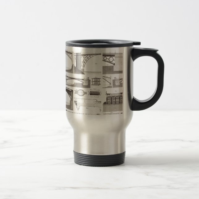 Mug De Voyage Ponts de bâtiment (Droit)