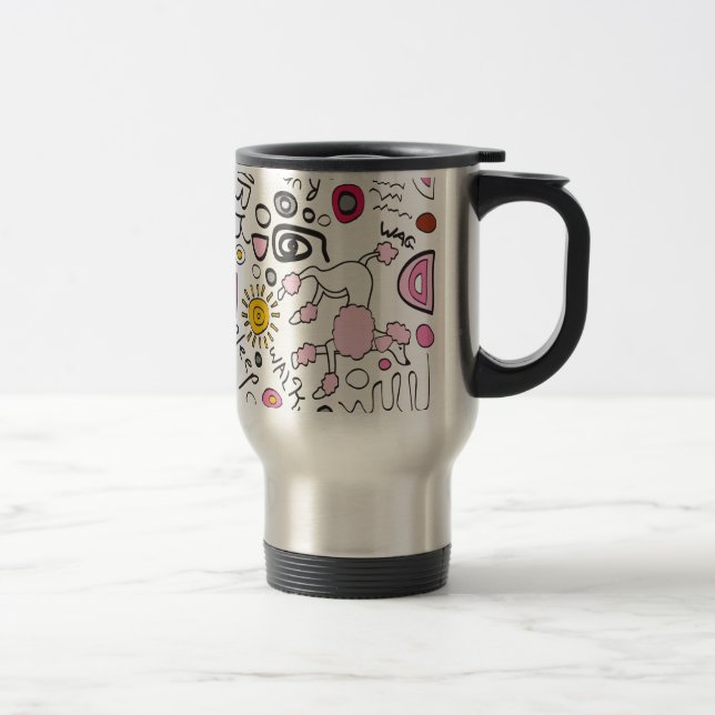 MUG DE VOYAGE POODLE (Droit)