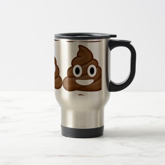Mug De Voyage poop emoji (Droit)