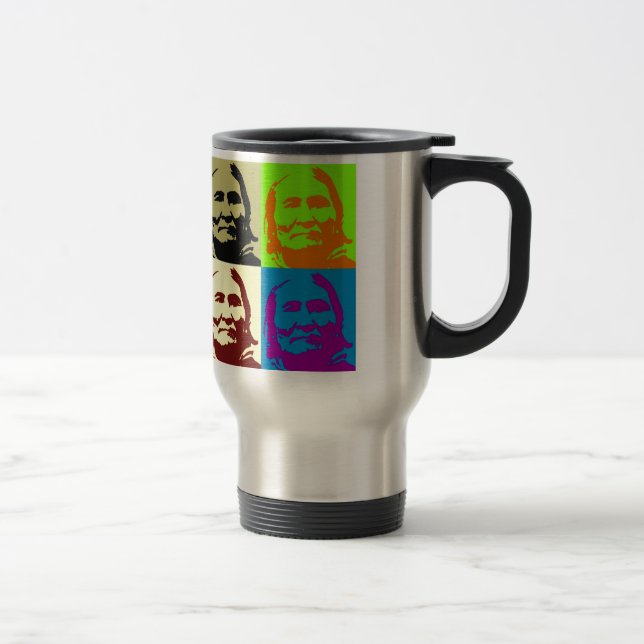 Mug De Voyage Pop Art Freedom Fighter Geronimo (Droit)