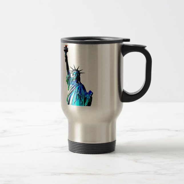 Mug De Voyage Pop Art Lady Liberty (Droit)