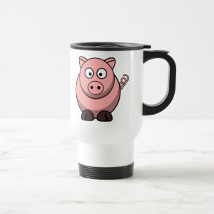Mug De Voyage Porc de bande dessinée