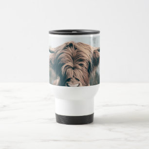 Mug De Voyage Portrait de vache Highland
