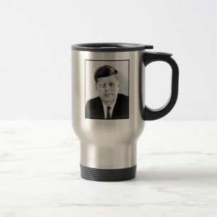 Mug de voyage portrait du président John F Kennedy