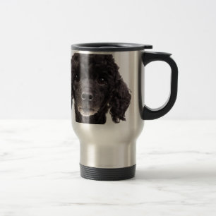 Mug De Voyage Portrait d'un caniche noir