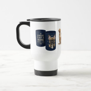 Mug de voyage pour chien de taureau français -